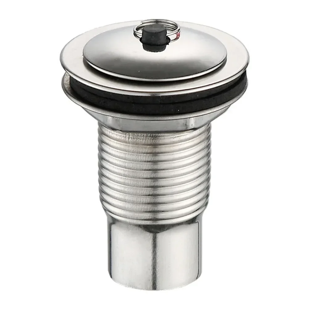 For Bathroom Pool Sink Drain Plug Drain Filter Kitchen Accessories 60mm Drain Button Sink Plug Stainless Steel