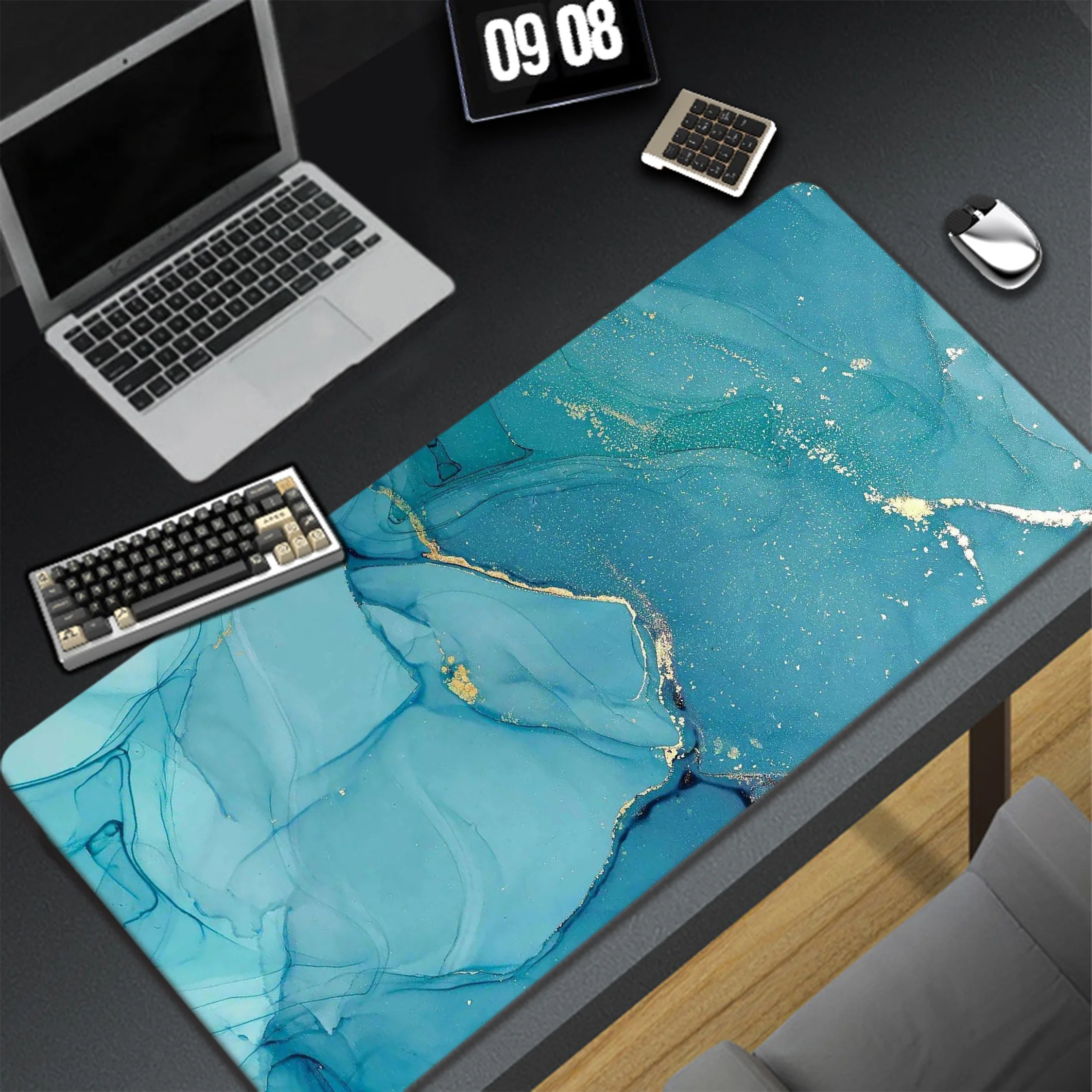 

Marble Mousepad Gaming Notebook Speed Keyboard Pads Anti-slip Mouse Pad XXL Rubber Carpet Locked Edge Mouse Mat 900x400mm