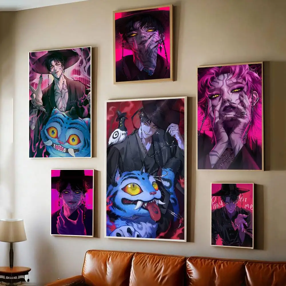 Kpop S-Saja Boys cool Classic Vintage Posters Vintage Room Home Bar Cafe Decor Nordic Home Decor