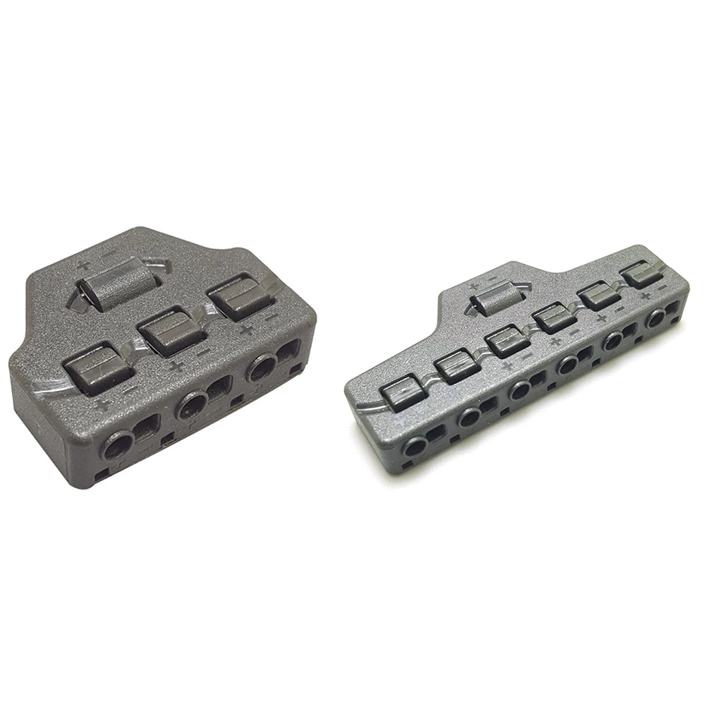 

3/6 Ports Push-in Fast Quick Wire Connector Distribution Wiring Cable Quick Splitter for LED Lighting Terminal Block Scale Model