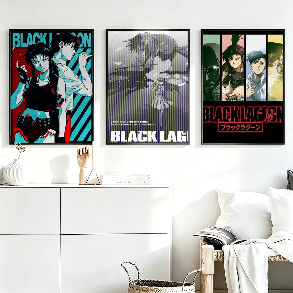 Aesthetic Wall Art Poster Trendy anime Black Lagoon Poster for Bedroom Dorm Room Home Decor Large Wall Picture Print