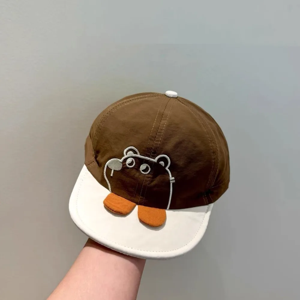 

Casual Breathable Baseball Hat Quick Drying Cartoon Bear Peaked Cap Anti-UV Sun Protection Sun Hat Boy Girl