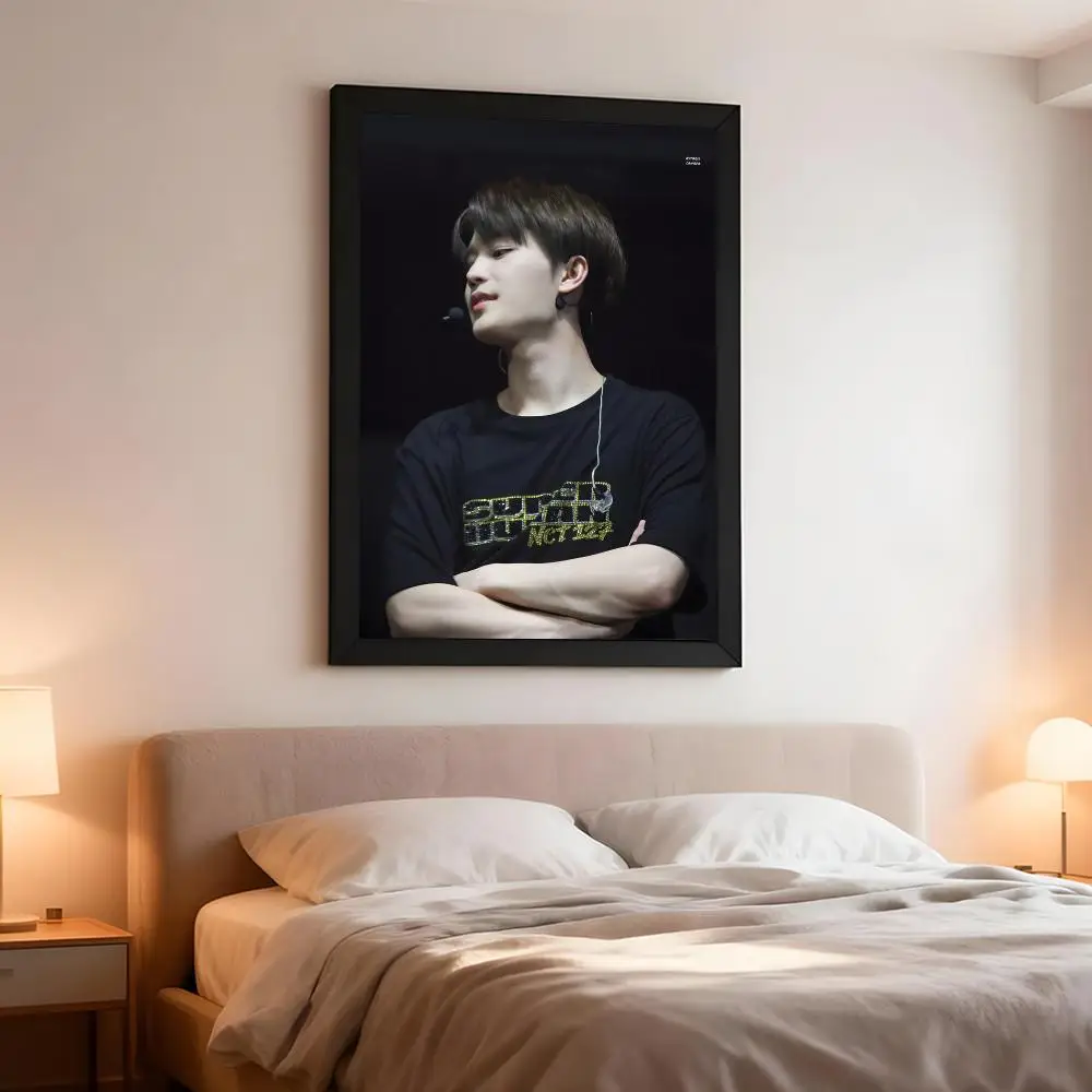 Singer Kpop T-Taeil Poster Artistic Peel-Off Wall Decor, Indoor Outdoor Home Ornament for Collectors