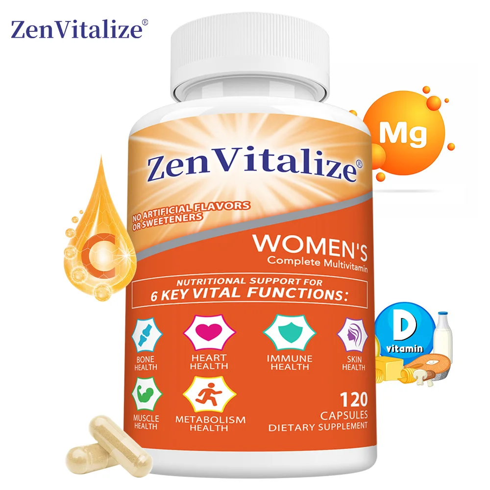

Women's Multivitamin - Vitamins A, C, D, E and Zinc for Immune Health, B Vitamins, Biotin, Folic Acid - Multi-nutrient Support