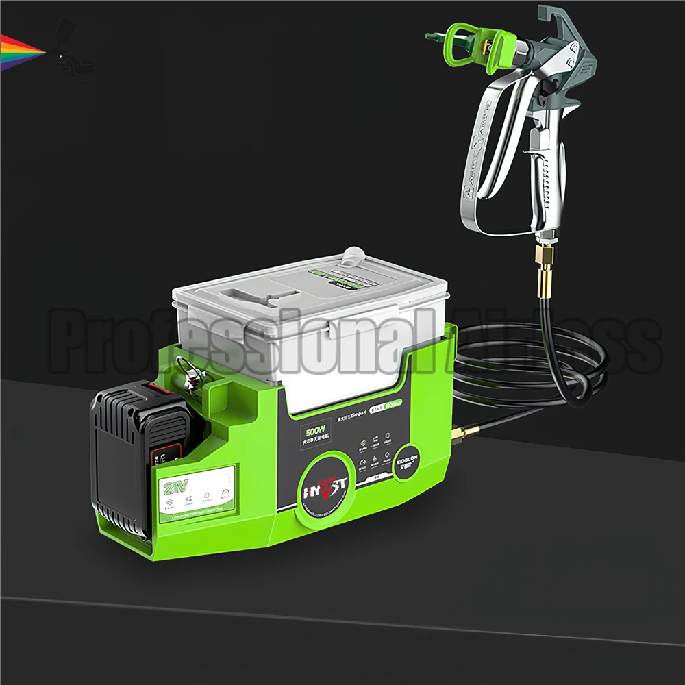 HYVST Airless Paint Sprayer Machine with Lithium Battery High Power Small Portable Backpack Airless Spray Gun Latex Line Lacquer