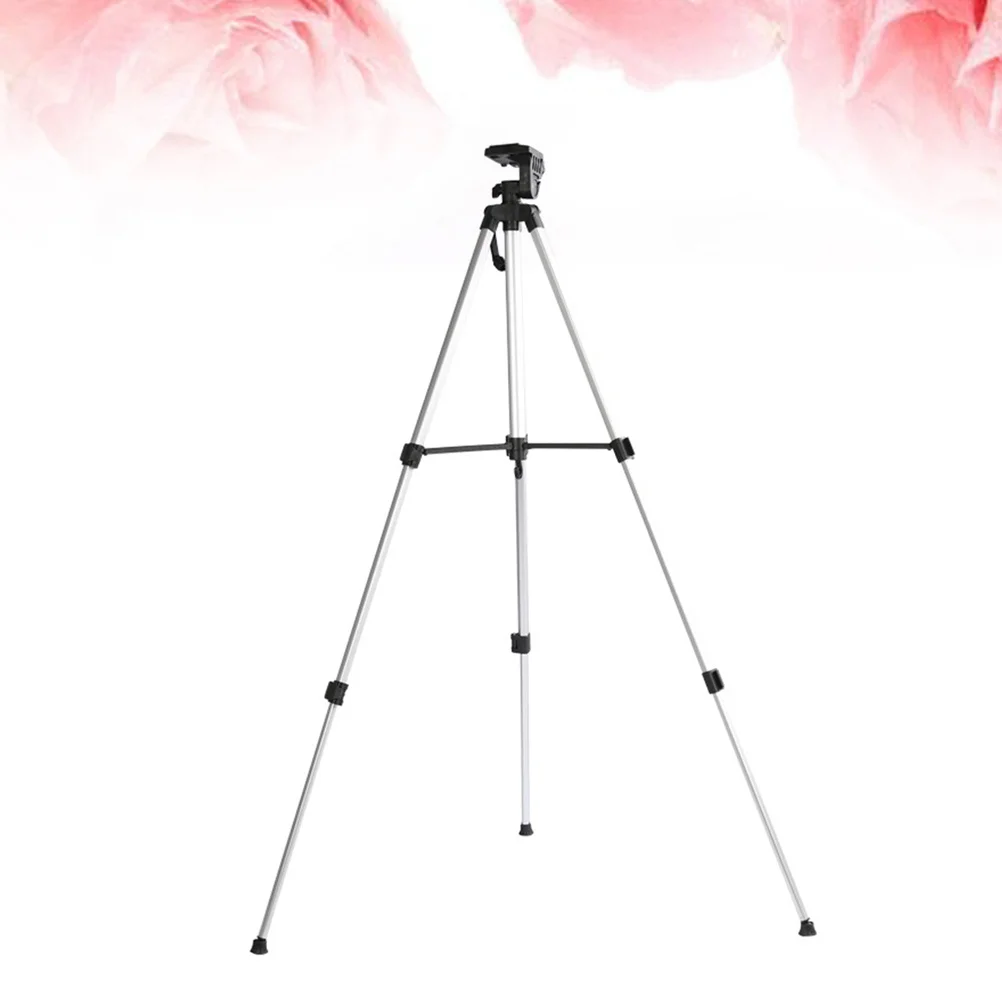 

Telescopic Silver Camera Tripod Multi-Function Live Streaming Phone Holder Outdoor Selfie Bracket Stable Non-Slip Adjustable