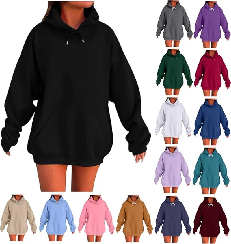 

Толстовки больших размеров, женская толстовка с капюшоном, мешковатый свитер большого размера, осень Y2k, модная толстовка, толстая одежда больших размеров, пуловер