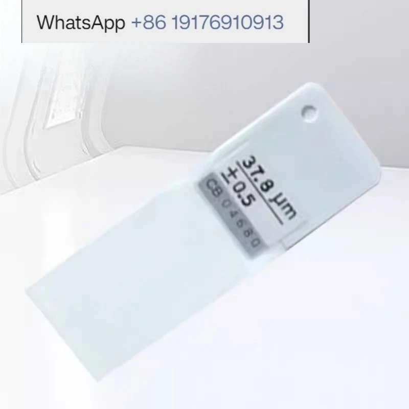 Coating thickness gauge calibration sheet 11 25 38 50 100 500um standard plastic film thickness sheet