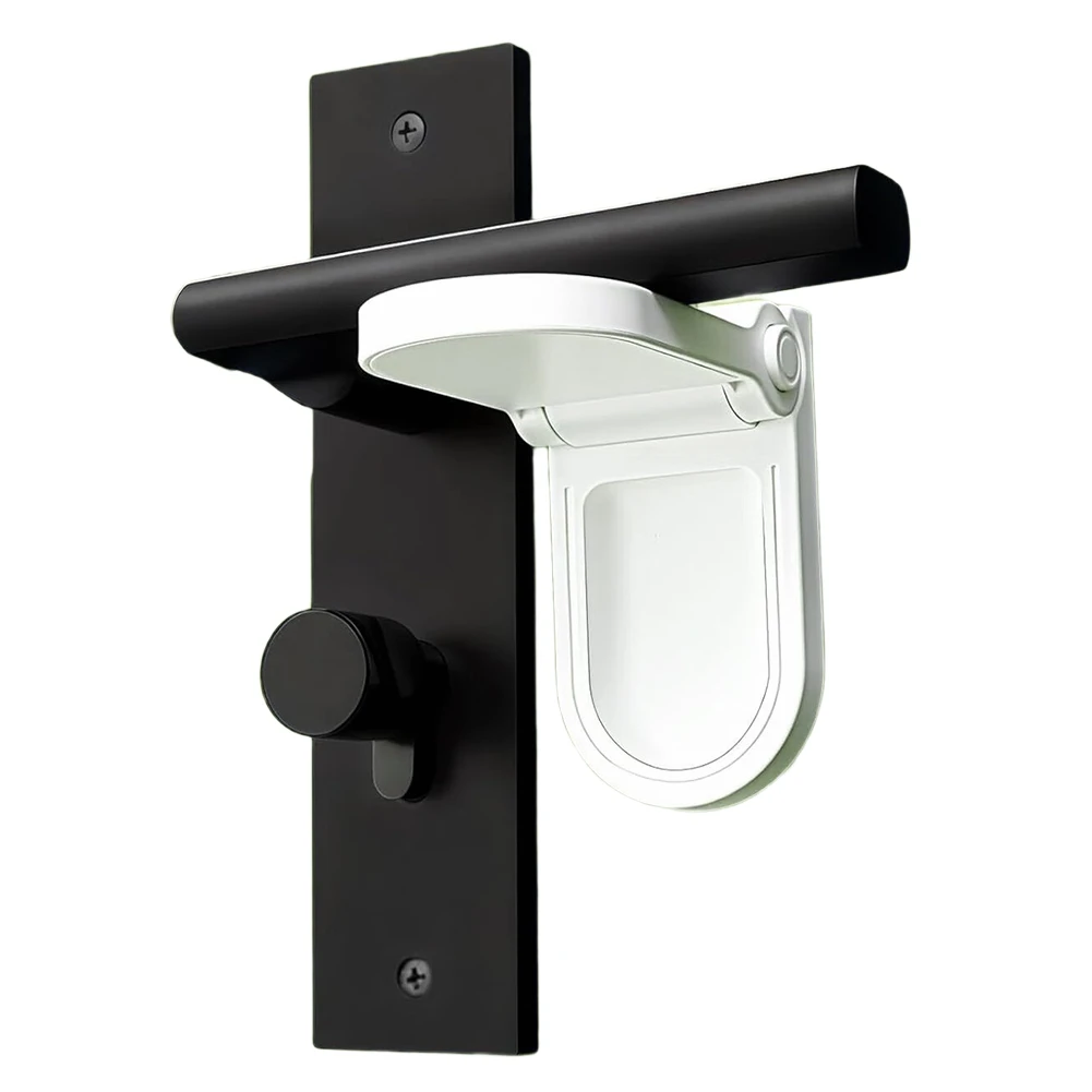 A89X Child Safety Door Lever Lock - Prevents Toddlers From Opening Doors, Strong Adhesive, ABS