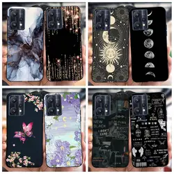 For Realme 9 Case RMX3521 Cover Fashion Flower Marble Soft Silicone Phone Back Cover on Realme 9 Pro 5G 9i Realme9 Pro Plus Capa
