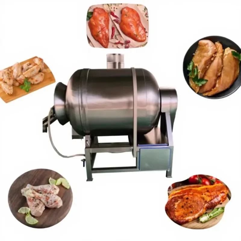 Popular Electric Vacuum Tumbler for Meat and Chicken Processing CE Certified Customizable Vacuum Marinator for Sale
