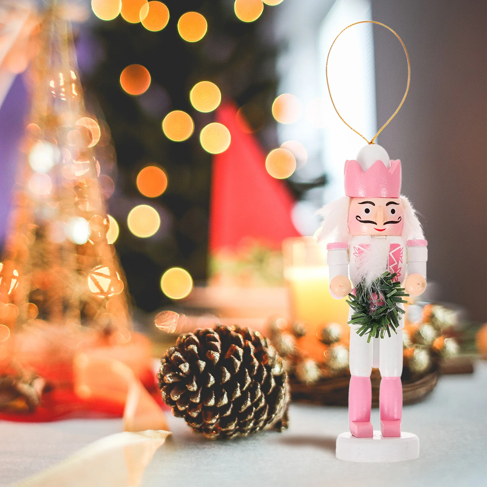 

5 Pcs Nutcracker Ornaments Decoration Christmas Figurine Tabletop Toy Nutcrackers