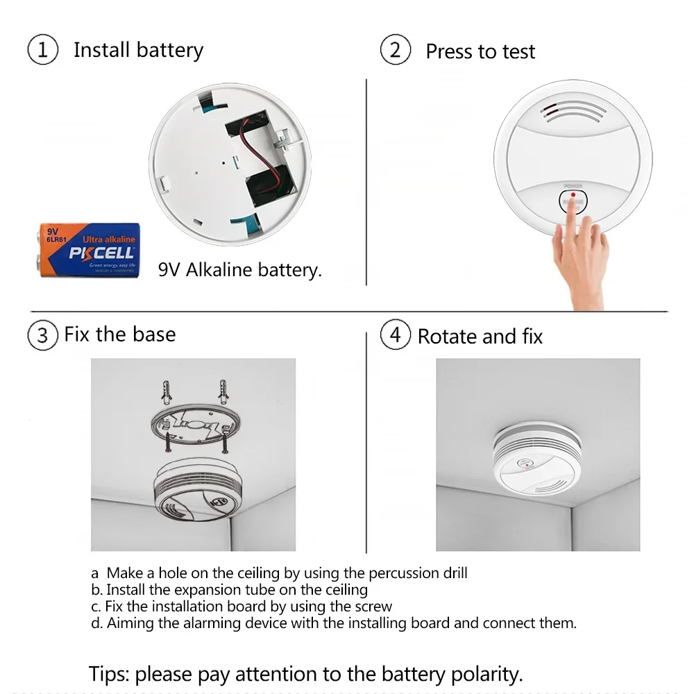 Détecteur de fumée WiFi DFA Tuya, detecteur de fumée czujnik dymu tuya wifi protection incendie, capteur d'alarme de fumée, maison d'incendie indépendante, système de sécurité domestique, pompiers