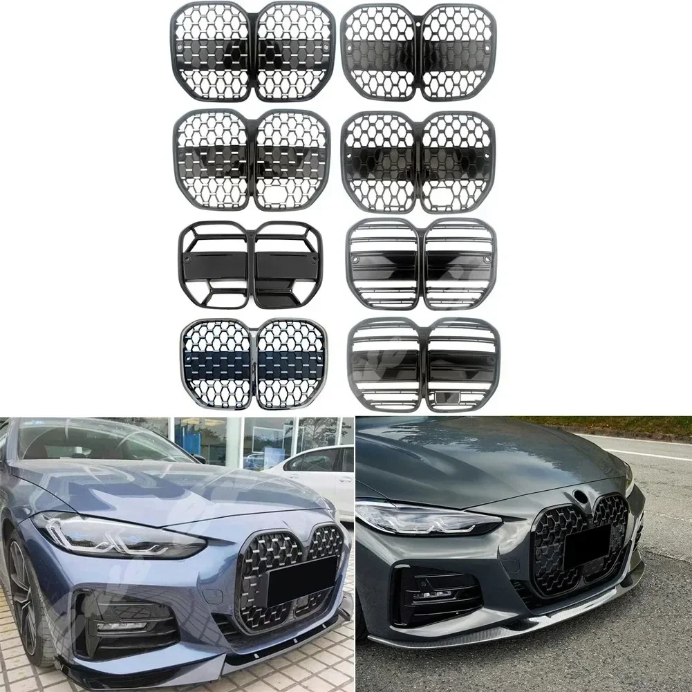 Front Center Grille Grills Meteor Grille Fit For BMW G22 4-Series Coupe 2 Doors 420i 430i 435i M440i 2021+ON