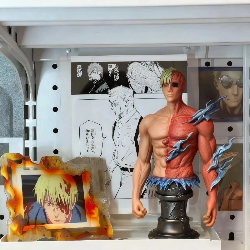 Jujutsu Kaisen 1/6 Nanami Kento 32cm figuras de acción PVC estatua de 3 cabezas coleccionable Anime modelo juguete adorno exquisito regalo para niño