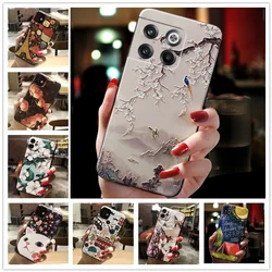 For OnePlus 10T Case 3D Relief Flower Silicone Case For OnePlus Ace Pro 5G 10T Global Cover Coque One Plus 10 T Fundas Shells
