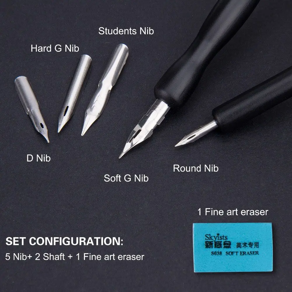 Nib Drawing Art Tip Calligraphy Painting Tools Manga Pen Set