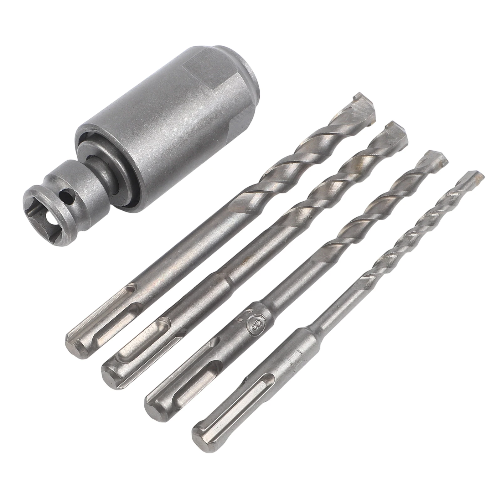 

Adapter for Impact Wrenches with 1/2 Inch Square Drive to Electric Hammer Conversion and Drill Bits for Broad Applications