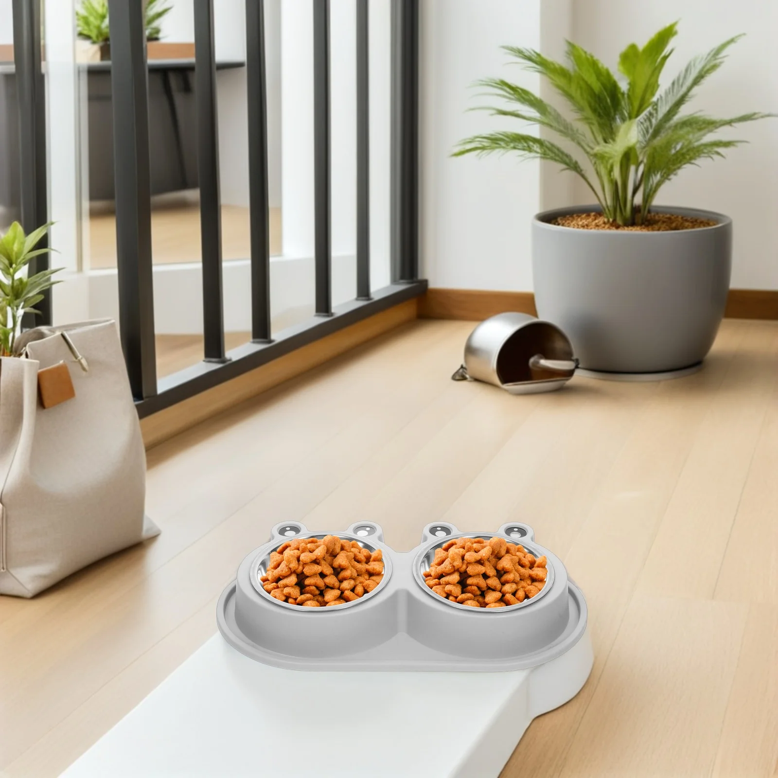 

Anti-ant Cat Bowl Double for Pets Dog Water and Food Feeder Cute Eating Dish Stray Puppies