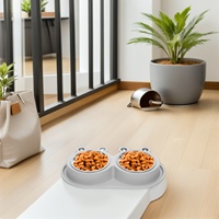 Anti-ant Cat Bowl Double for Pets Dog Water and Food Feeder Cute Eating Dish Stray Puppies