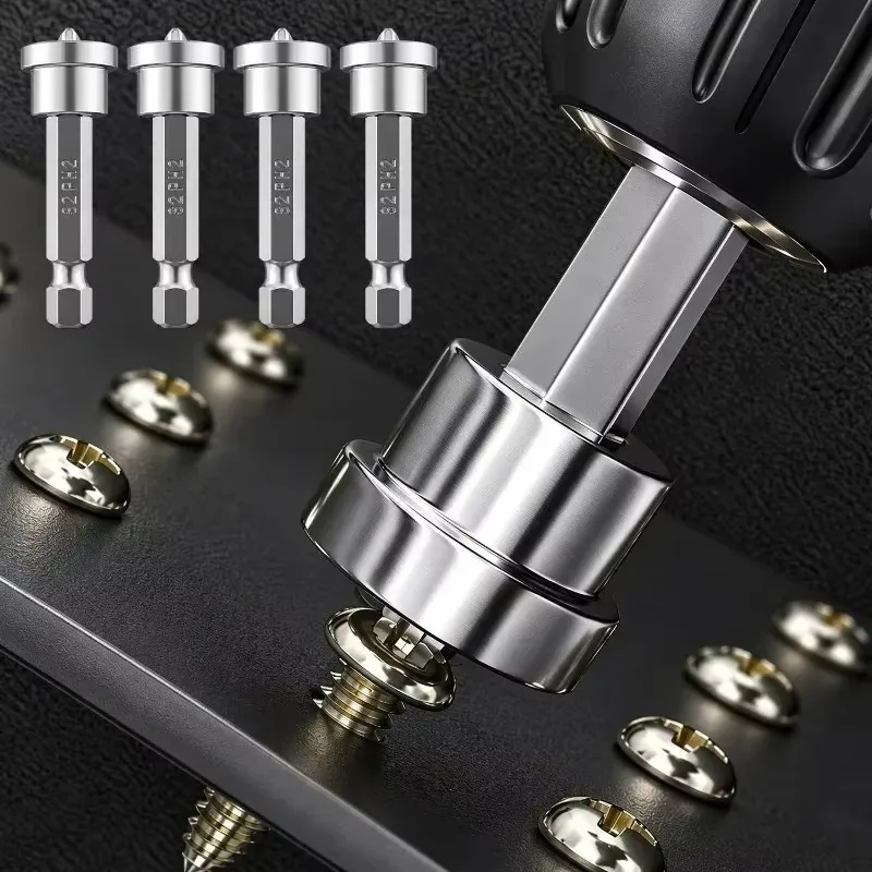 10/1x Magnetic Ring Positioning Bit Drywall Screwdriver Tip Gypsum Board Plasterboard Screws Locating Batch Head Drilling Tools