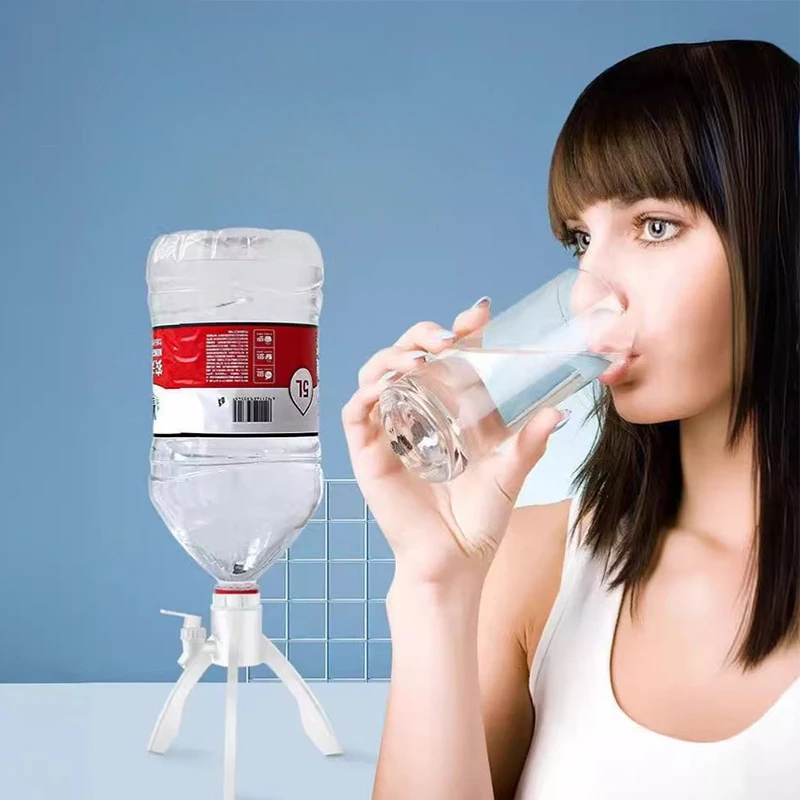 Mineral water triangle bracket simple water dispenser Shanquan 5L bottle bottled water bracket water outlet bracket inverted