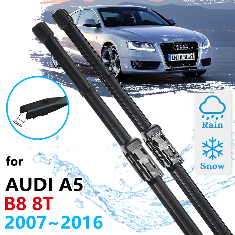 For Audi A5 B8 2007 2008 2009 2010 2011 2012 2013 2014 2015 2016 8T Windscreen Windshield Accessories Auto Car Front Wiper Blade