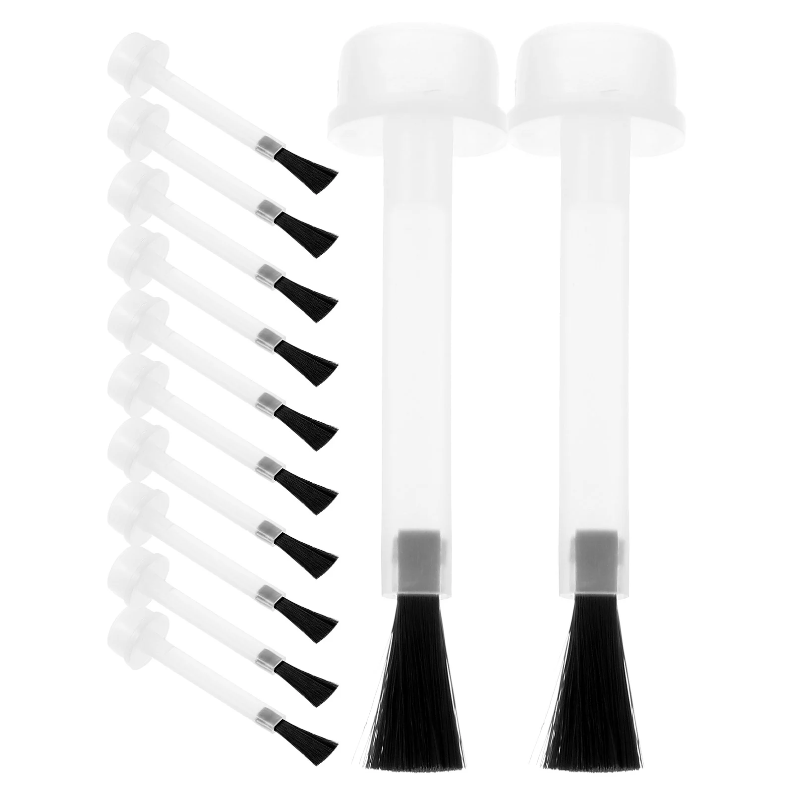 Brosse spéciale pour vernis à ongles, 20 pièces, petits capuchons HI, remplacement de gel, colle, plastique transparent