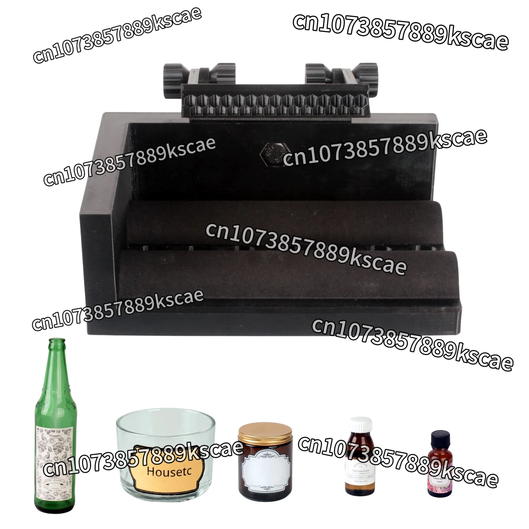 Adjustable Manual Wine Bottle Label Positioning Applicator For Bottle Sticker Mounting