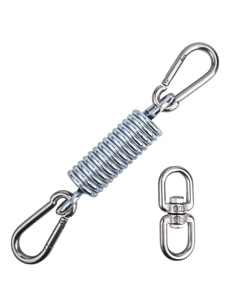 

Stainless Steel Swing Sandbag Suspension Set Suspension Chair Cushion Spring Carabiner With Screw High Load-bearing Capacity