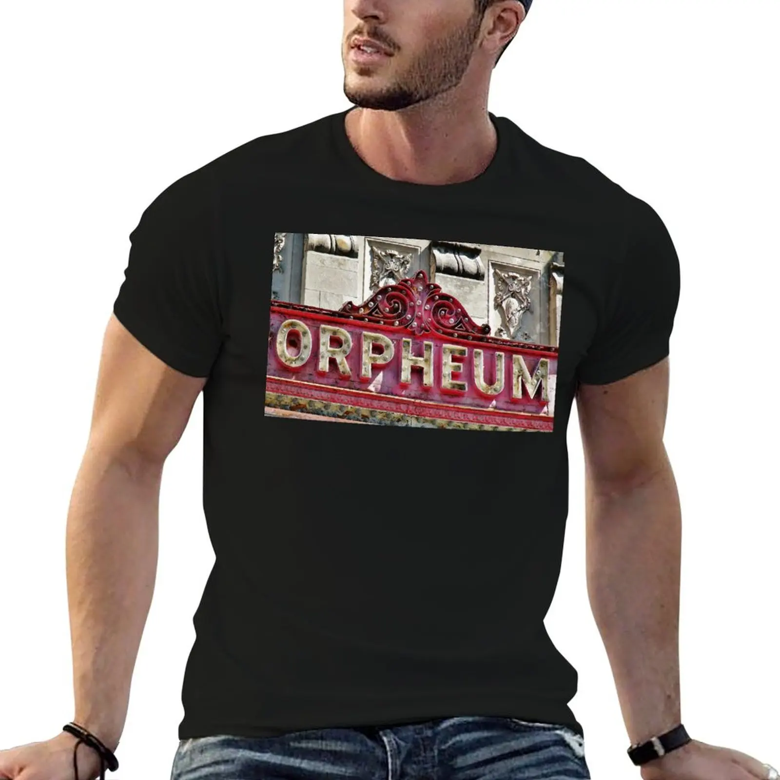 Old Sign for the Orpheum Theater in Madison, WI T-Shirt Fitness Training Breathable Tee
