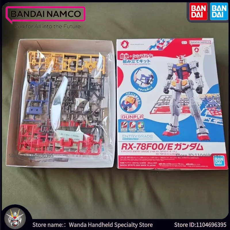 

В наличии Фирменная Новинка Bandai Gundam GRADE 1/144 EG RX-78F00/E Популярная забавная коллекция Сборная фигурка меха Игрушка Праздничный подвижный подарок