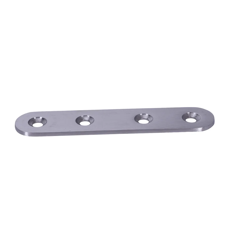 AB35-Flat Stainless Steel Repair Mending Fixing Plate Brackets Support 12Pcs