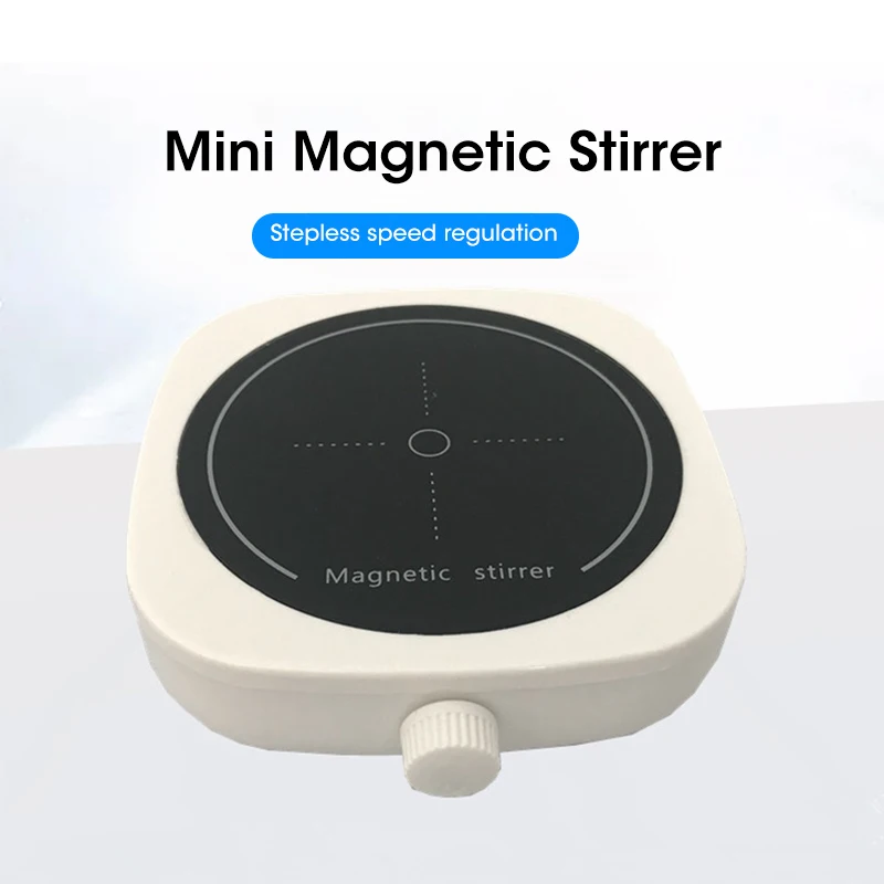 Magnetic Stirrer Kitchen Liquid Mixing Mini Lab Stir Mixer Portable Stirrer Plate with Stir Bar USB 2L 4000RPM for Laboratory