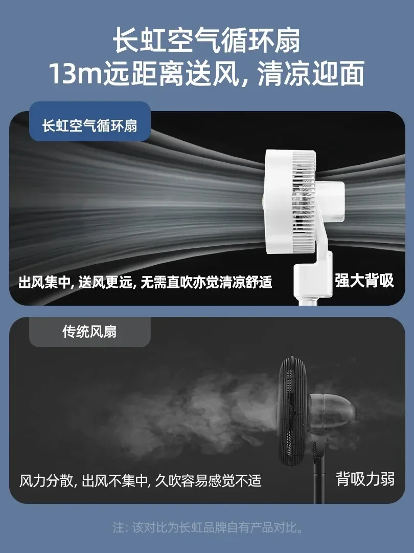 Air circulation fan, electric fan, household floor mounted, silent, vertical desktop, large wind power remote control 220v