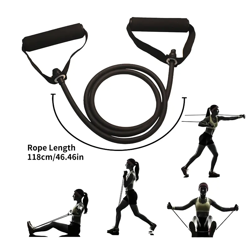 Resistance Bands With Handles, Exercise Bands, Workout Bands With Handles For Men Women, Strength Training Equipment At Home - 6