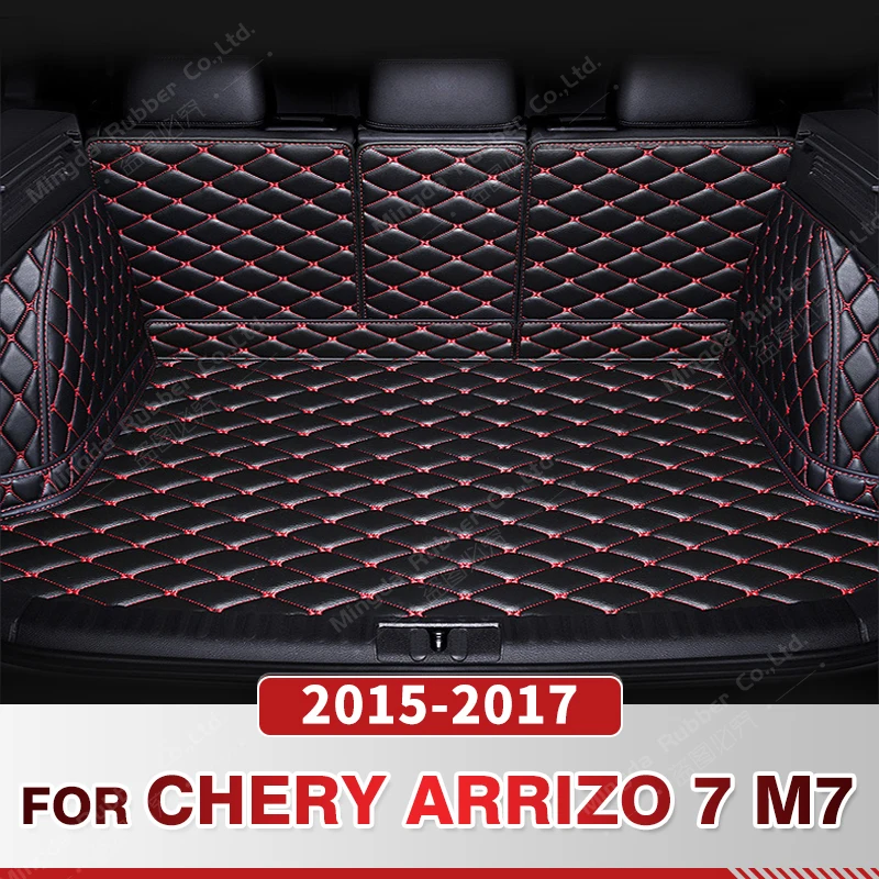 

Auto Full Coverage Trunk Mat For Chery Arrizo 7 M7 2015-2017 16 Car Boot Cover Pad Cargo Liner Interior Protector Accessories