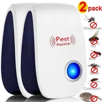 Ultrasonic Pest Repeller ABS Electronic Mosquitoe Repellent Killer Insect Control Repellant Mouse Cockroach Repellers Baby Safe