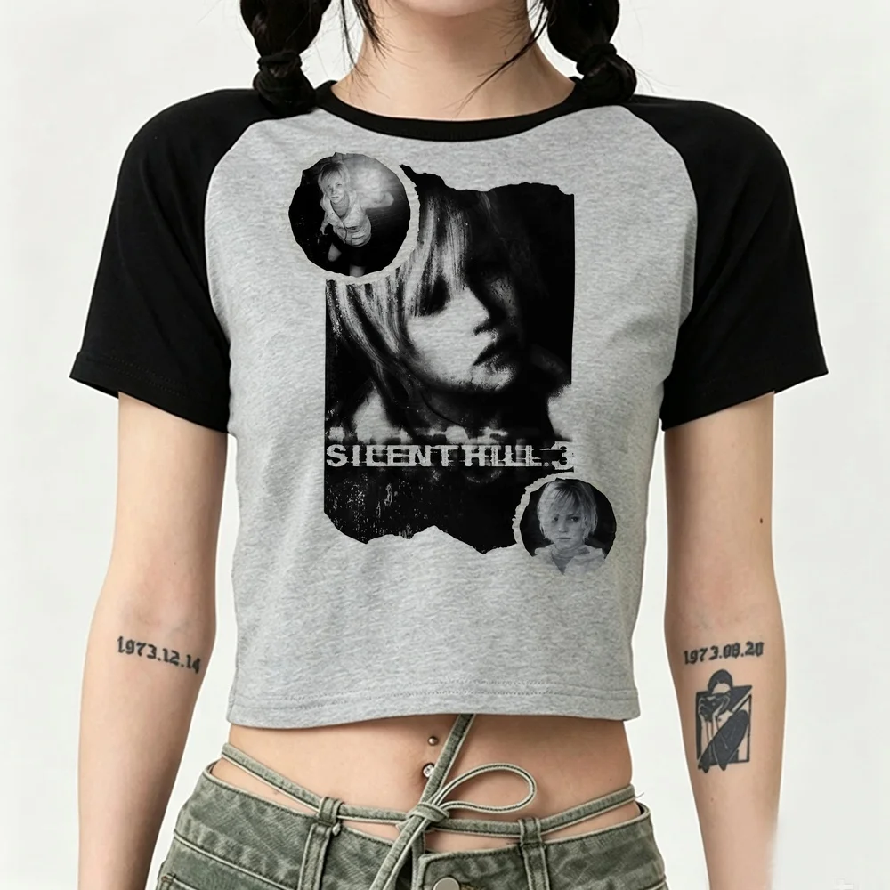 Silent Hill crop top shoujo cute harajuku y2k t-shirt cutecore summer cute