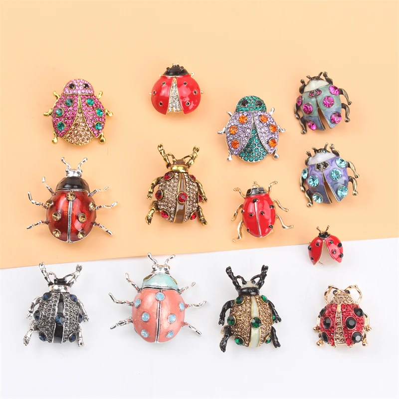 Personality Creative Cartoon New Brooch Fashion Seven Stars Ladybug Lady Corsage Pin