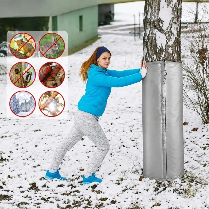 Aluminum Foil Tree Protection Cover Thermal Insulation Wrap Frost Resistant Plant Cover for Palm Trees Garden Winter Protection