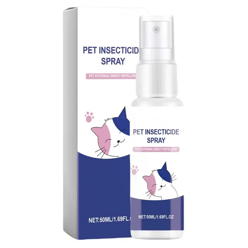 Flea Spray For Dogs 50ml Fleas Ticks Eliminator For Dogs Cats Quick And Handy Dogs Soothing Grooming Spray Pet Health Supplies