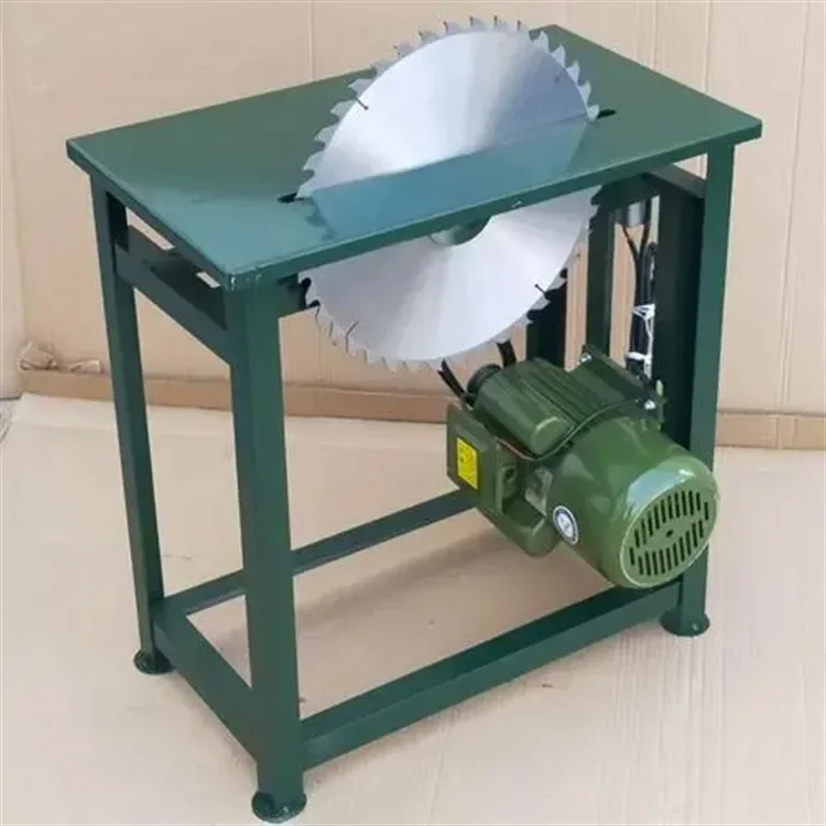 Woodworking Circular Small Flat Table Saw Wood Sawing Cutting Machine With Saw Disc Sliding Powerful Motor