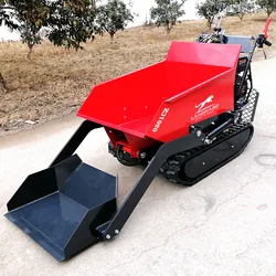 China Kruiwagen Fabrikanten Aangepaste Mini Dumper 800kg Micro Kipper Kleine Transporter 500KG Crawler Elektrische Dumper Truck