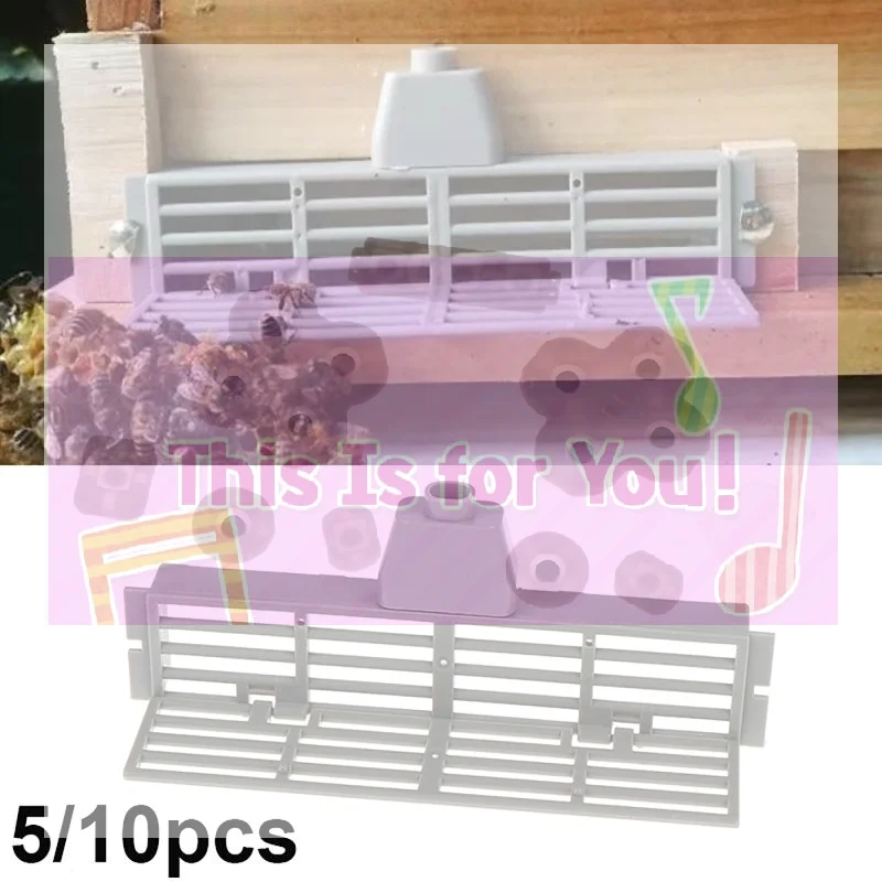 MA5/10Pcs Anti-escape Grid For Bee Hives Entrance Beekeeping Frame Spacer Prevent Queen Bee Escaping Multi Honeycomb Gate Door