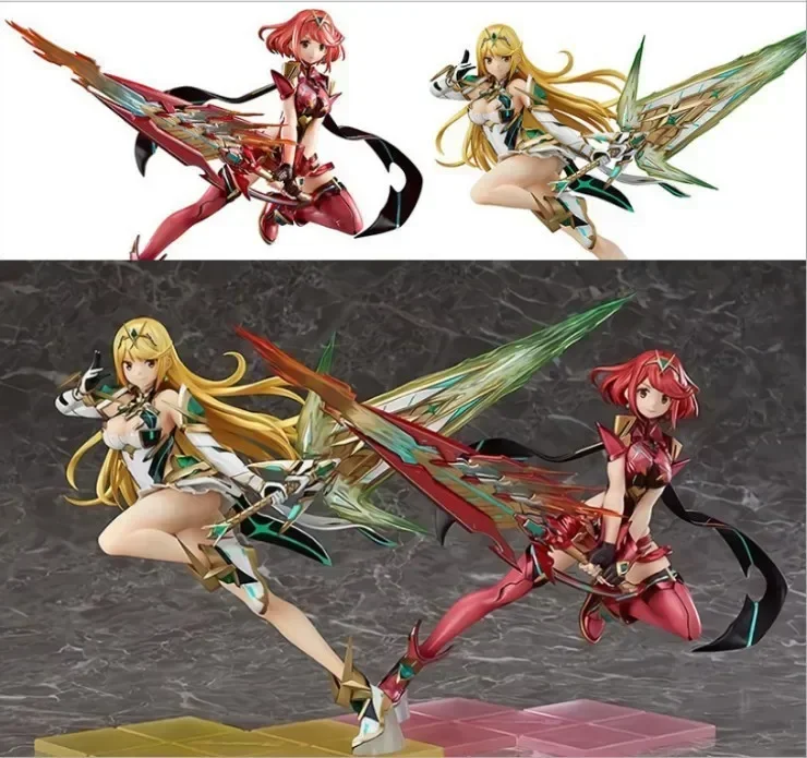 Xenoblade Chronicles Anime Figure Mythra Pyra Action Figures Anime Figure Model Collect Figure Holy Grail Of Heaven Kid Toys