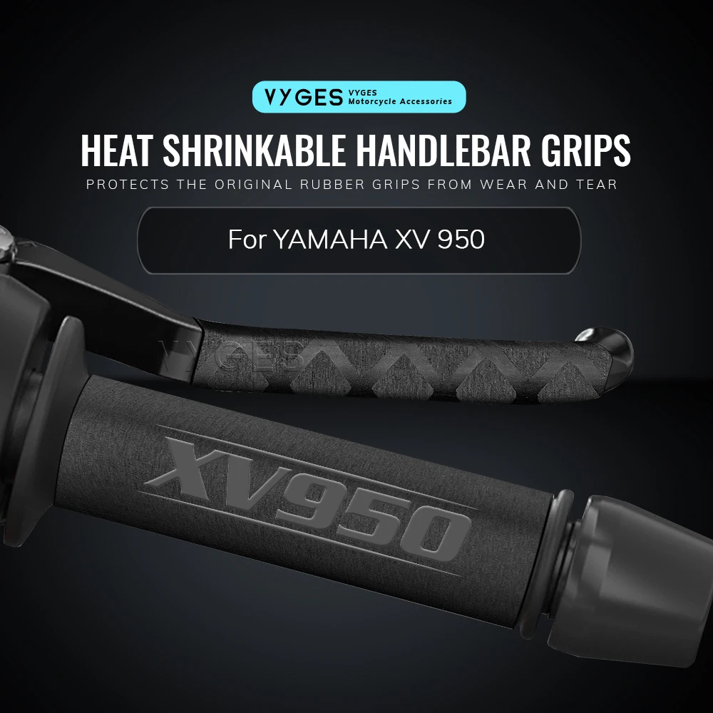 

For YAMAHA XV 950 XV950 Motorcycle Heat Shrinkable Handlebar Grips Clutch Brake Lever Cover Grip Glove