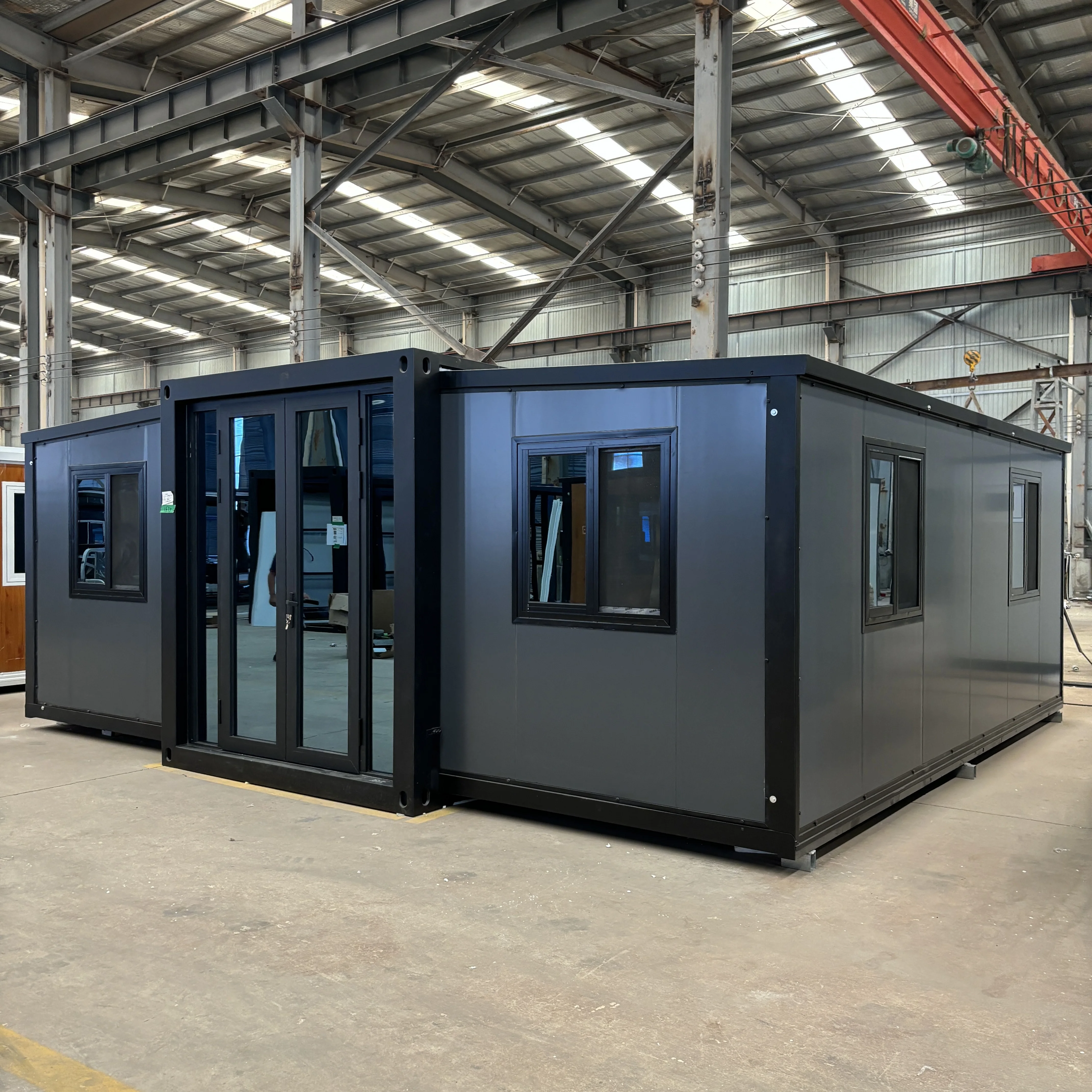 Durable Modular Home Prefab House 20ft Expandable 2 Bedrooms Ready to Living Container House