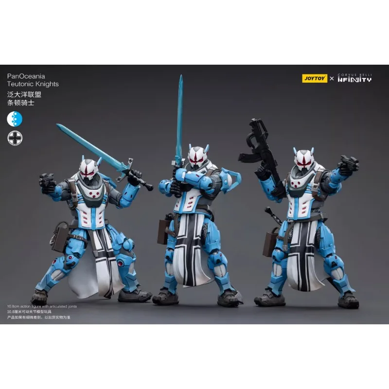 [IN STOCK] JOYTOY Infinity 1/18 Action Figures Anime10.8cm PanOceania Teutonic Knights Collection Model Toys Boy Xmas Gifts