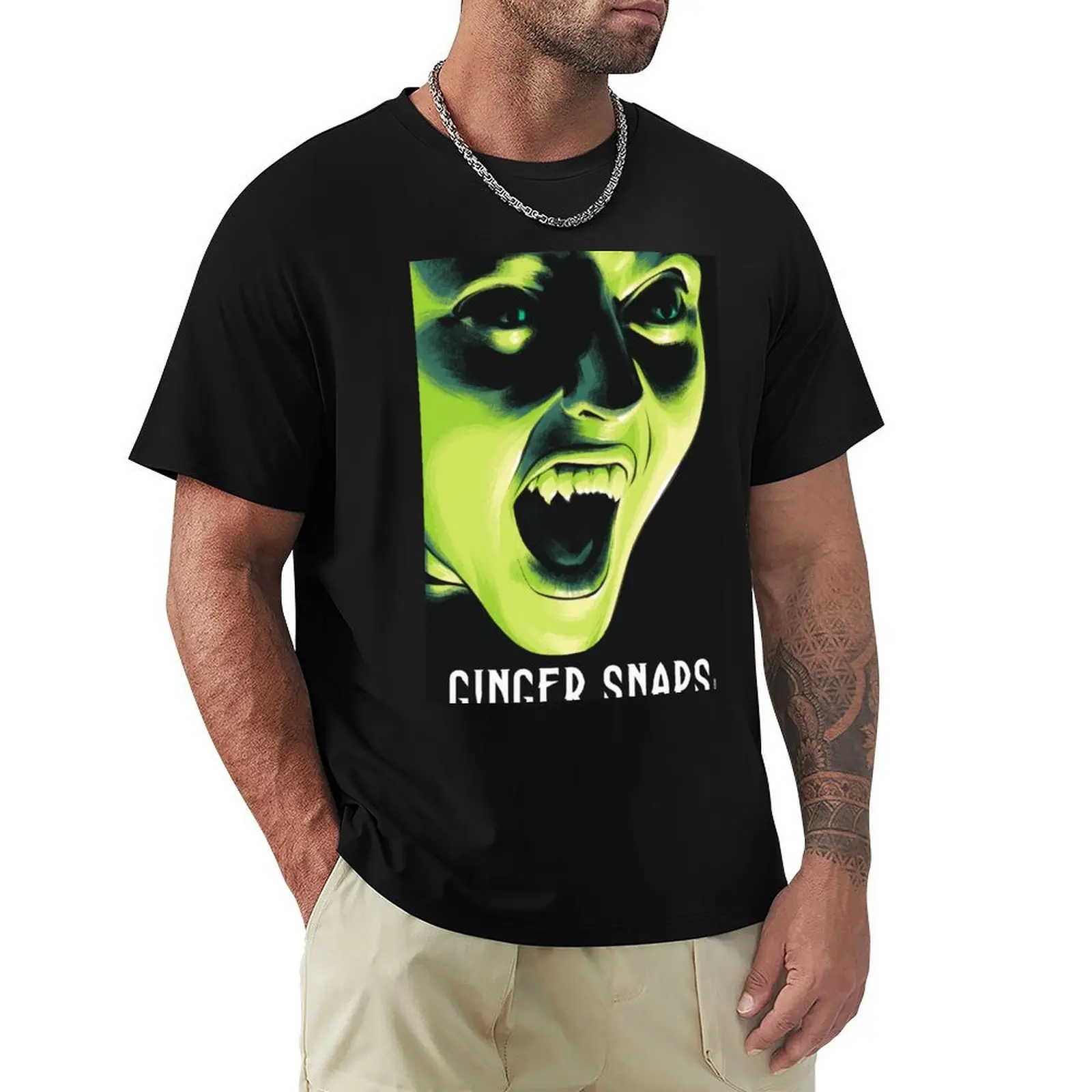 Ginger Snaps Variant Movie Art T-Shirt Stylish Print Short Sleeve Tee